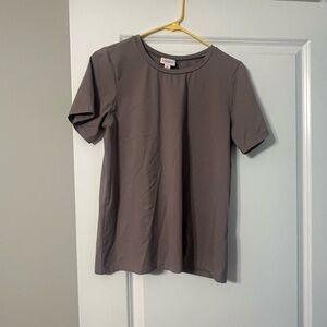 LuLaRoe Women's Gray Short Sleeve Tee